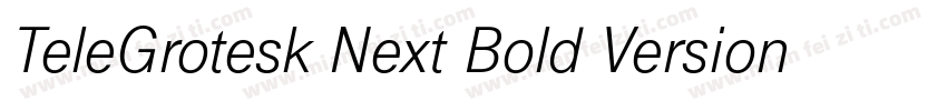 TeleGrotesk Next Bold Version 210字体转换